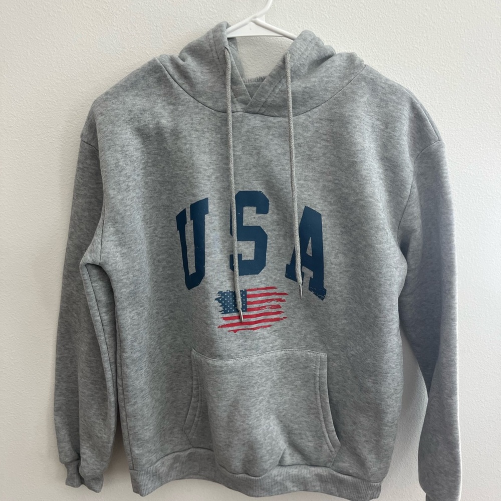 Gray USA Hoodie